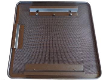 Lüftungsgitter VW Bus T5 / T6 / T6.1 Schiebefenster Kiravan / Carbest / Nordvan / SCA links - Fahrerseite - Lüftungsgitter Ansicht Rückseite
