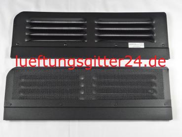 Lüftungsgitter Frischlüfter Ford Transit + Nugget Fahrerhaus ab 07/2006 bis 2013 - Lüftungsgitter Ansicht Vorderseite und Rückseite