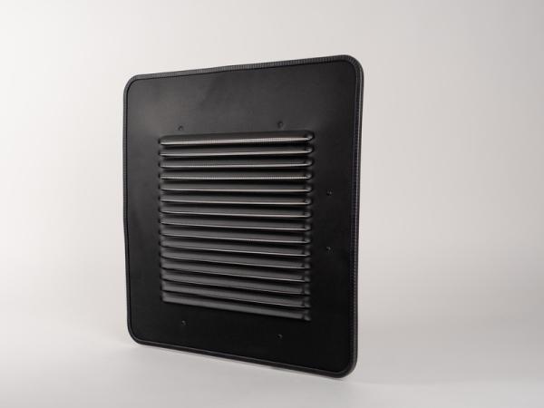 Lüftungsgitter VW Bus T5 / T6 / T6.1 Schiebefenster Kiravan /Carbest / Nordvan / SCA rechts - Beifahrerseite - Lüftungsgitter Ansicht Vorderseite Beifahrerseite