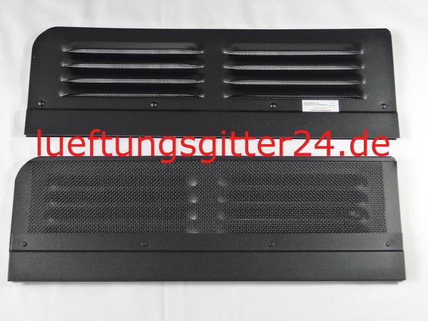 Lüftungsgitter Frischlüfter Ford Transit + Nugget Fahrerhaus ab 07/2006 bis 2013 - Lüftungsgitter Ansicht Vorderseite und Rückseite