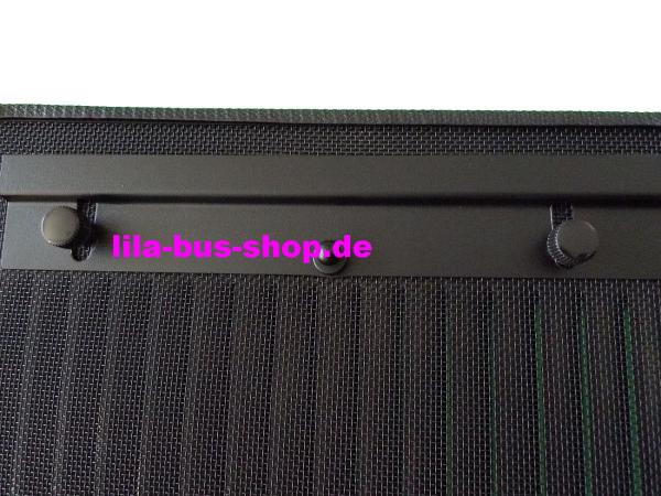 Lüftungsgitter VW Bus T6 Schiebefenster links - Fahrerseite EXCLUSIV BJ 2015-2019 - Lüftungsgitter Detailansicht Schrauben Rückseite