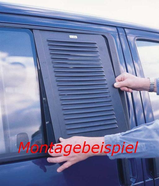 Lüftungsgitter Schiebefenster VW T4 breit rechts - Beifahrer BJ 1990-2003 - Lüftungsgitter Ansicht Montage